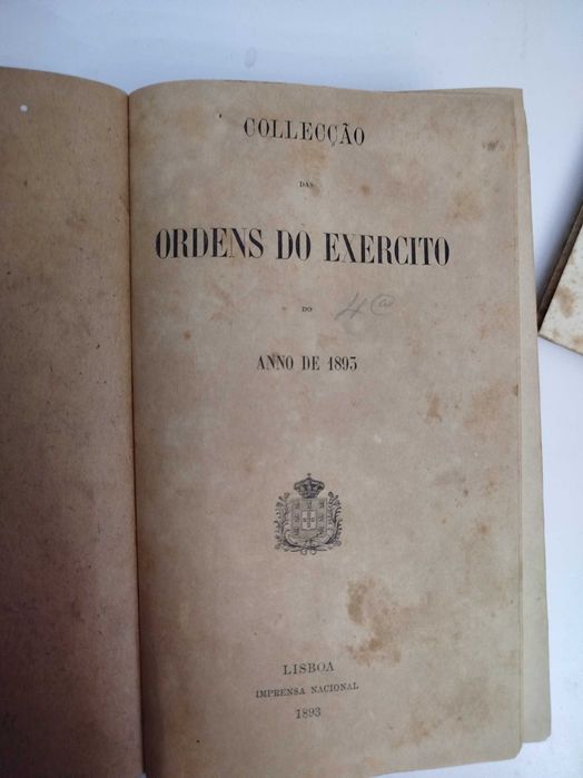 Conjunto 3 Livros Século XIX Ordem do Exército