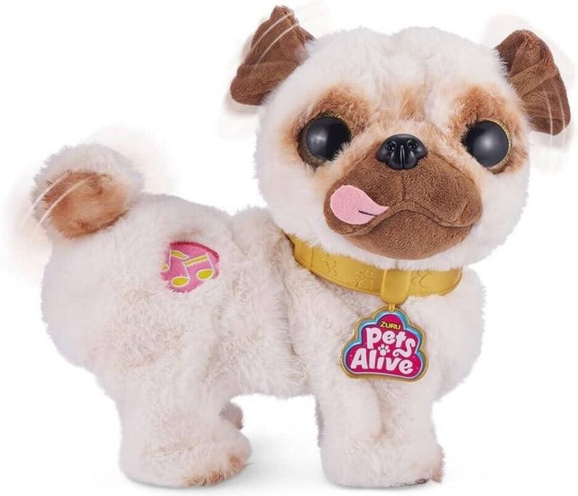 Інтерактивне плюшеве цуценя Zuru Pets Alive Mops Poppy танцюючий