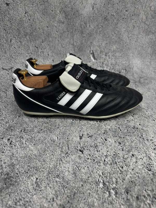Buty piłkarskie Adidas Kaiser 5 Liga FG korki czarne skóra rozmiar47,5