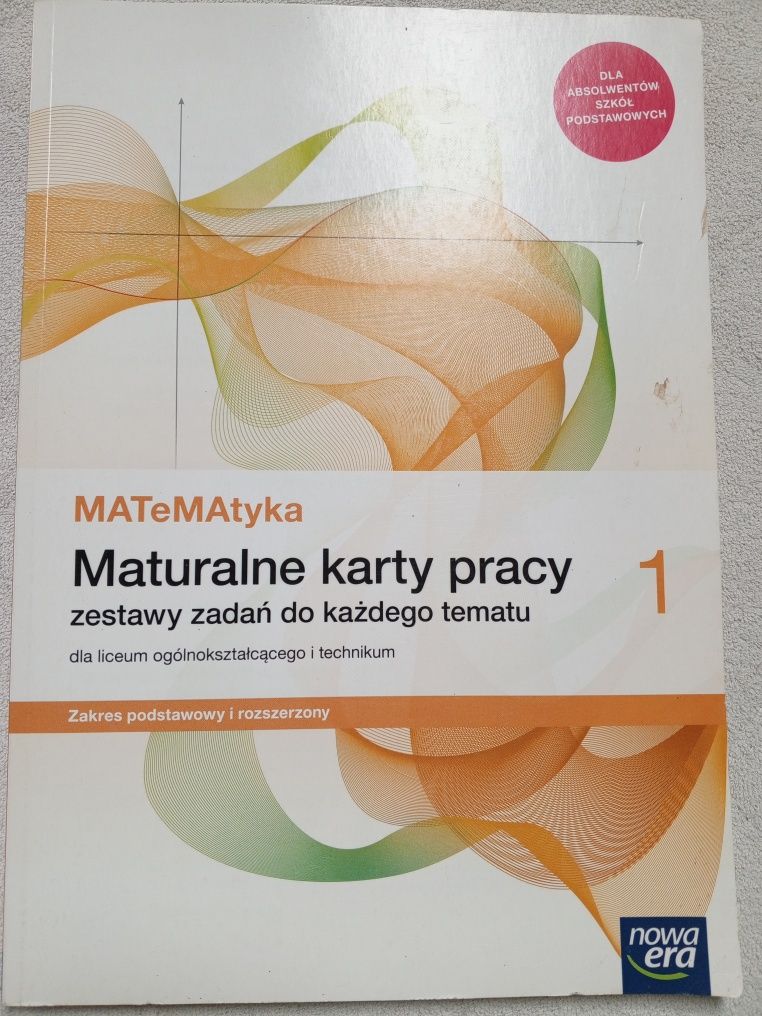 Matematyka 1 Maturalne karty pracy Nowa Era