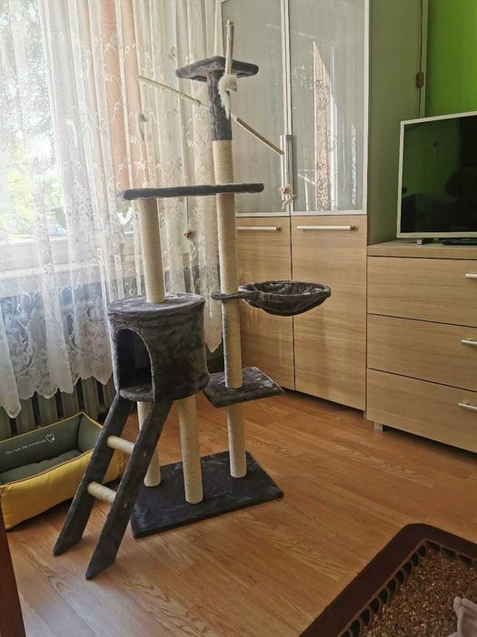 NOWY Drapak Dla Kota Wieża Domek Legowisko 5 Poziomów 138cm