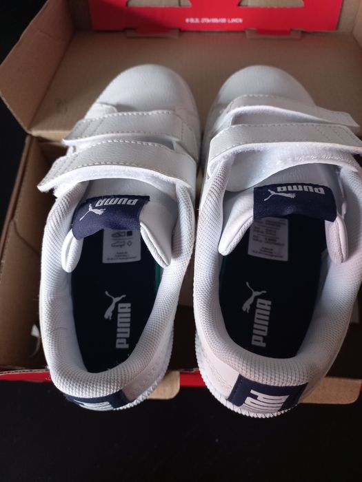 Tenis Puma Up com velcro branco n.32