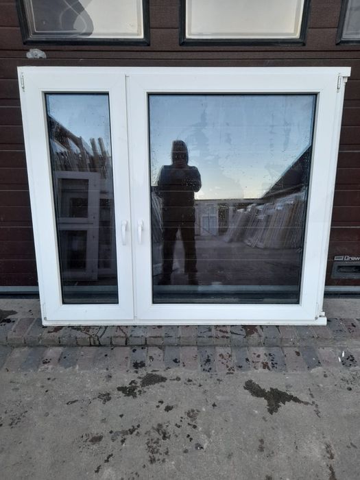 Okna 183x153 okno pcv białe dwuskrzydłowe DOWÓZ CAŁY KRAJ