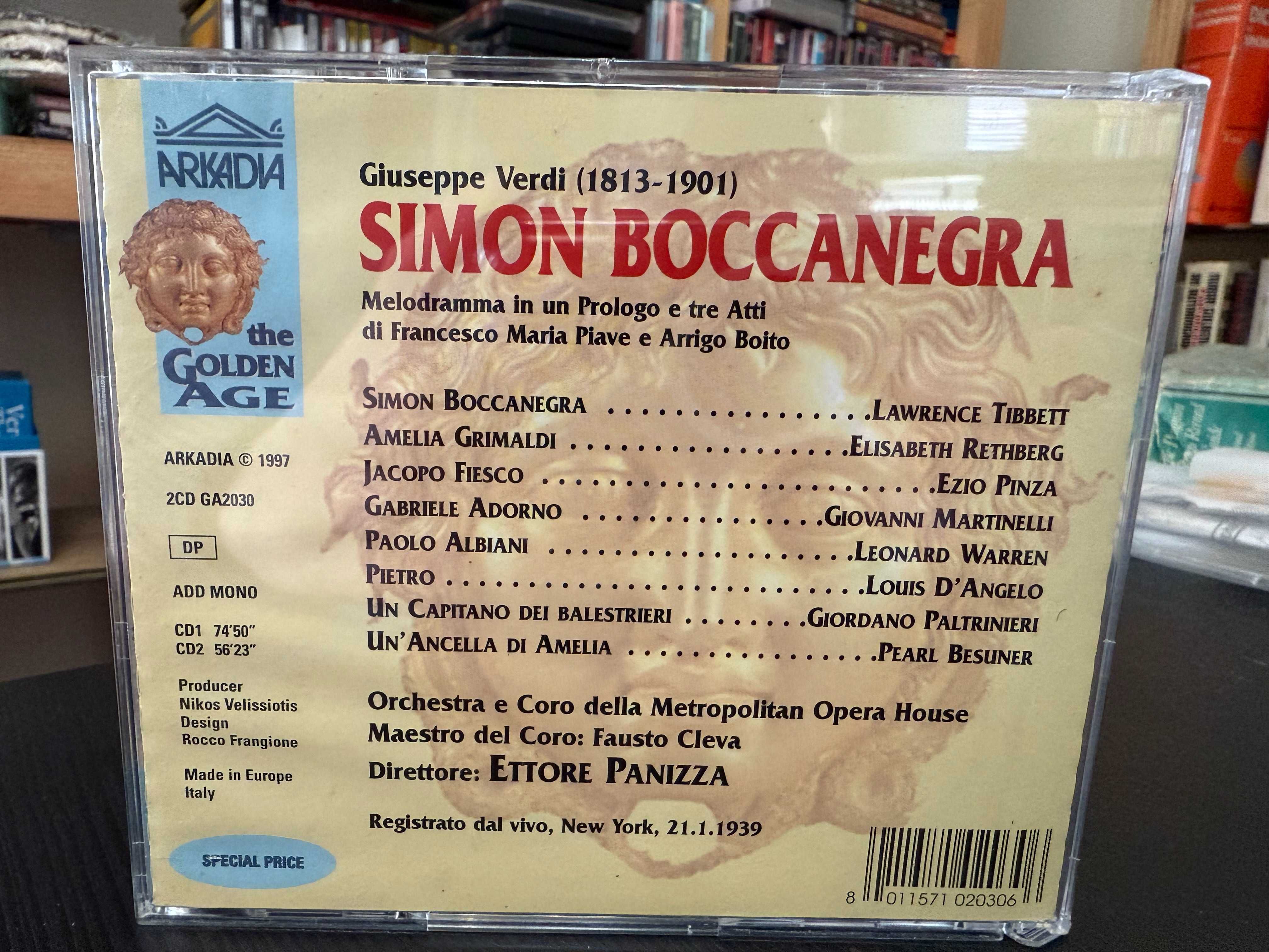 Verdi – Simon Boccanegra – Rethberg, Tibbett, Martinelli – E. Panizza