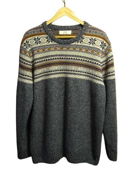 vintage szary sweter