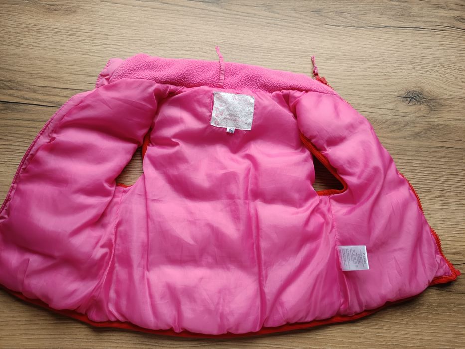 Kamizelka bezrękawnik dla dziewczynki r 86