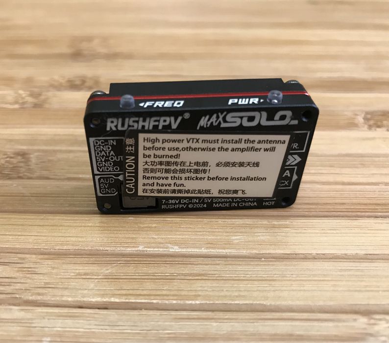 Видео передатчик для FPV Rush Max Solo 4.9G/5.8G 25/500/1000/2500mW