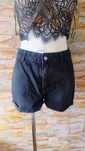 Czarne szorty jeans mom shorts rozmiar L