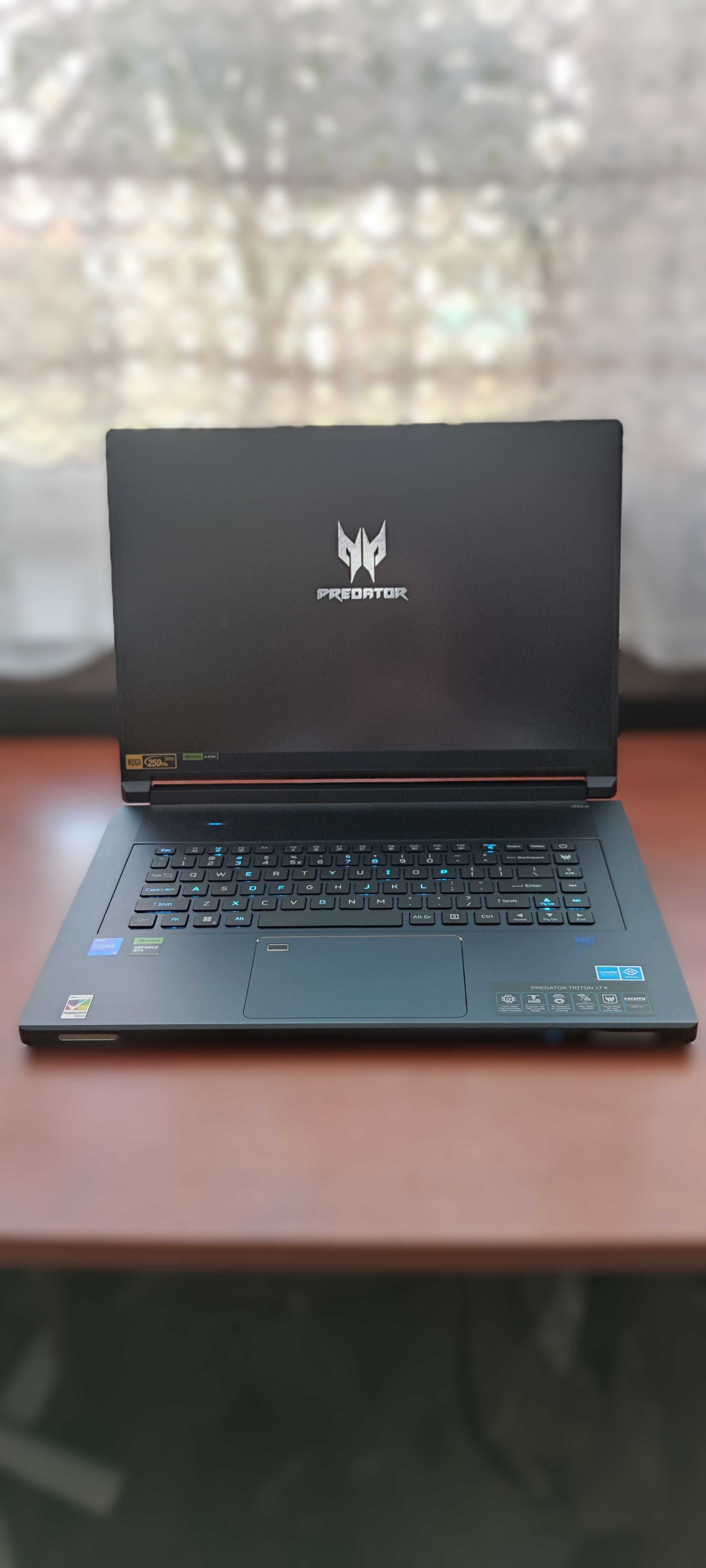 Laptop PREDATOR Triton 17X 17" 250Hz i9 64GB RAM 2TB RTX 4090