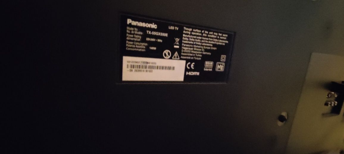 Tv Panasonic 55 cali tx55