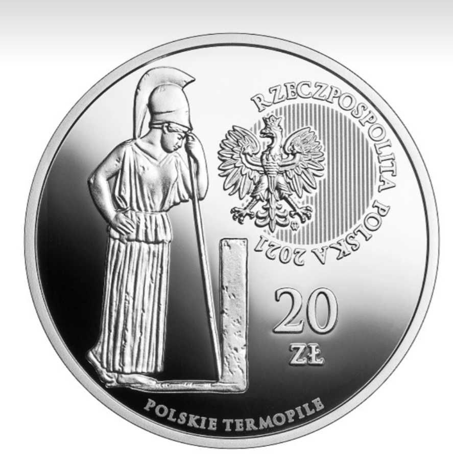 Srebrna moneta 20 zł  Polskie Termopile-Dytiatyn 2021