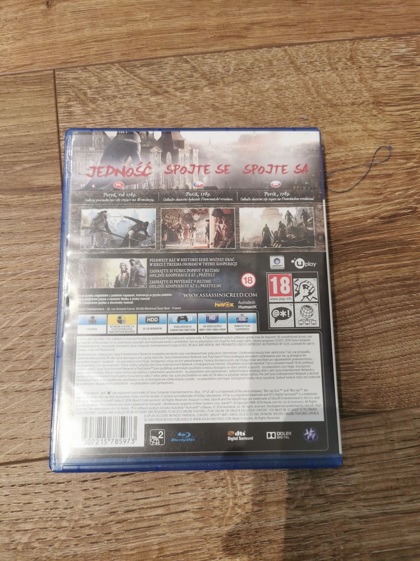 Gra Assasins Creed Unity na PS 4