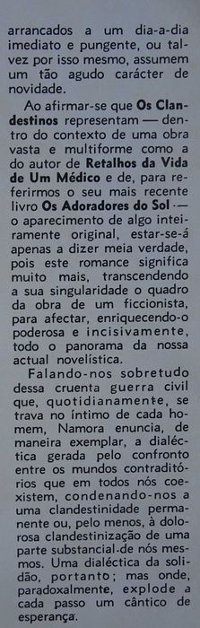 Os Clandestinos de Fernando Namora
