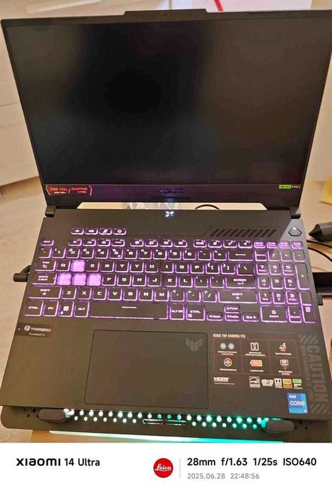 Laptop Asus tuf f15 rtx 4070 Intel i7 12700H