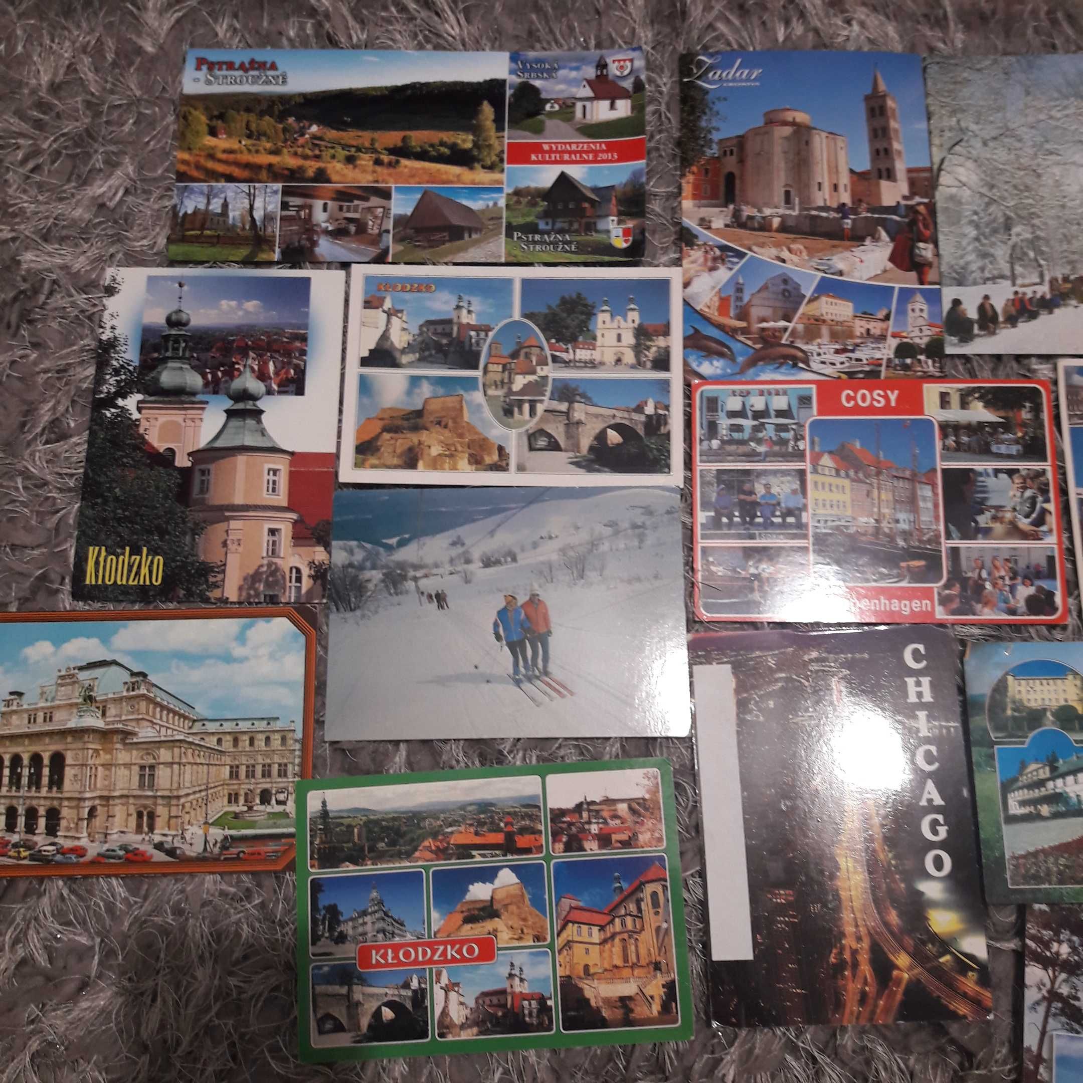 Stare pocztówki 29 sztuk miasta w Polsce i zagranicą