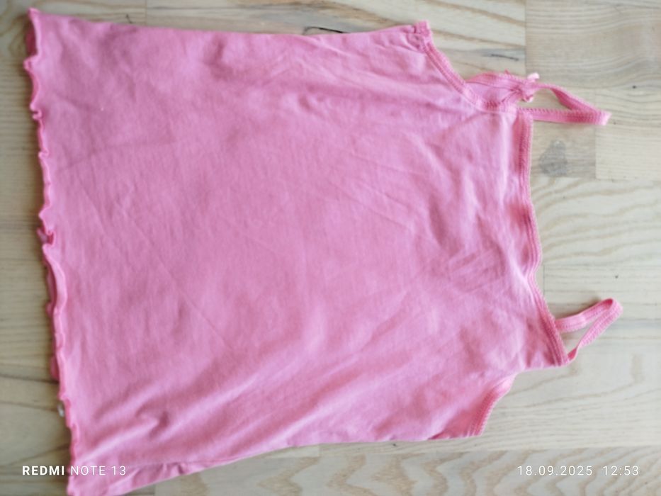 Różowa bawełniana koszulka bluzka bluzeczka na szelkach psi patrol sky