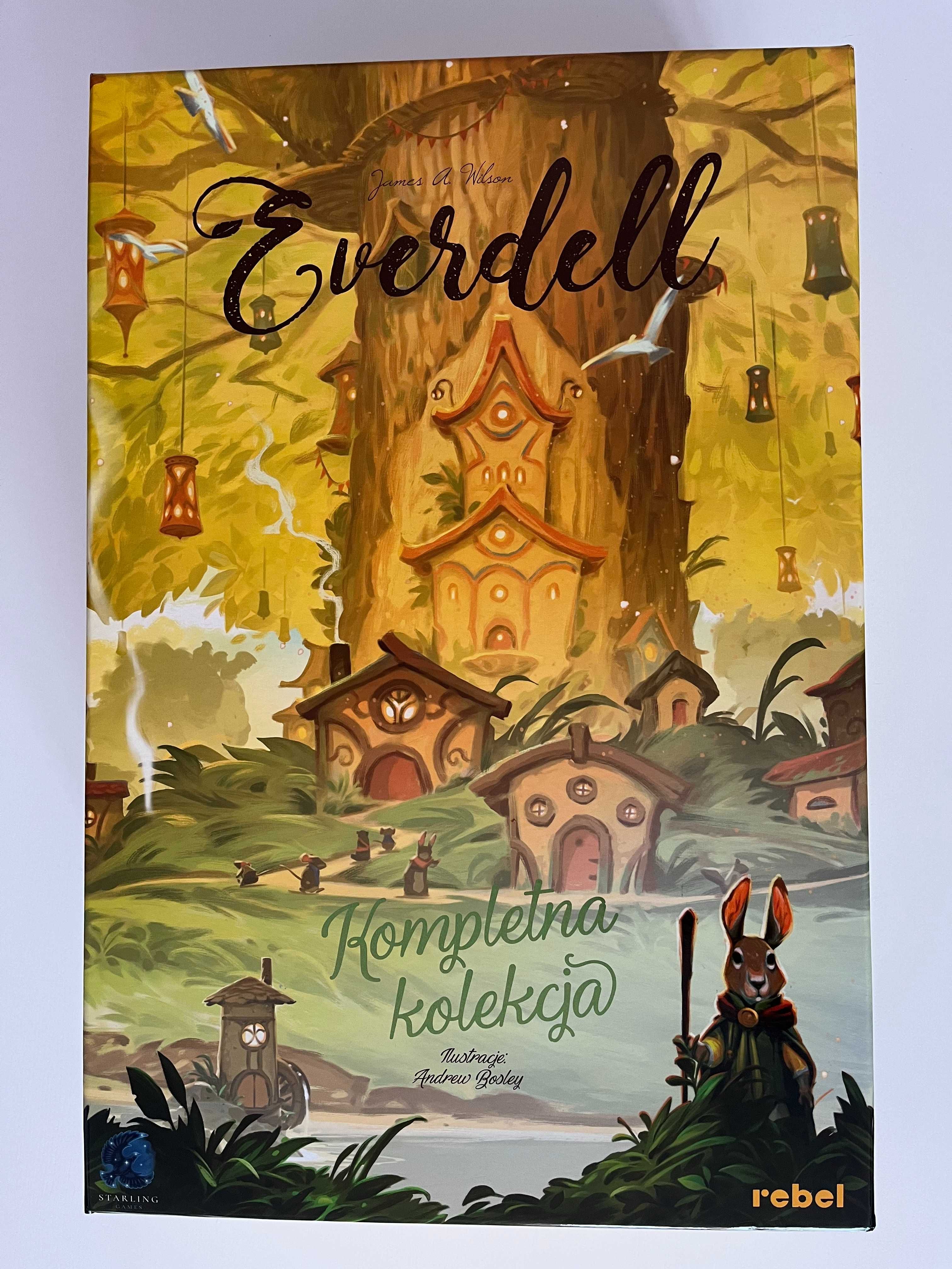 Everdell kompletna kolekcja - pudełko, pojemniki, drzewo, wkładka 3D
