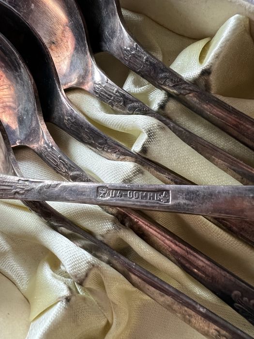 Łyżki ZSRR srebrne/posrebrzane sztućce