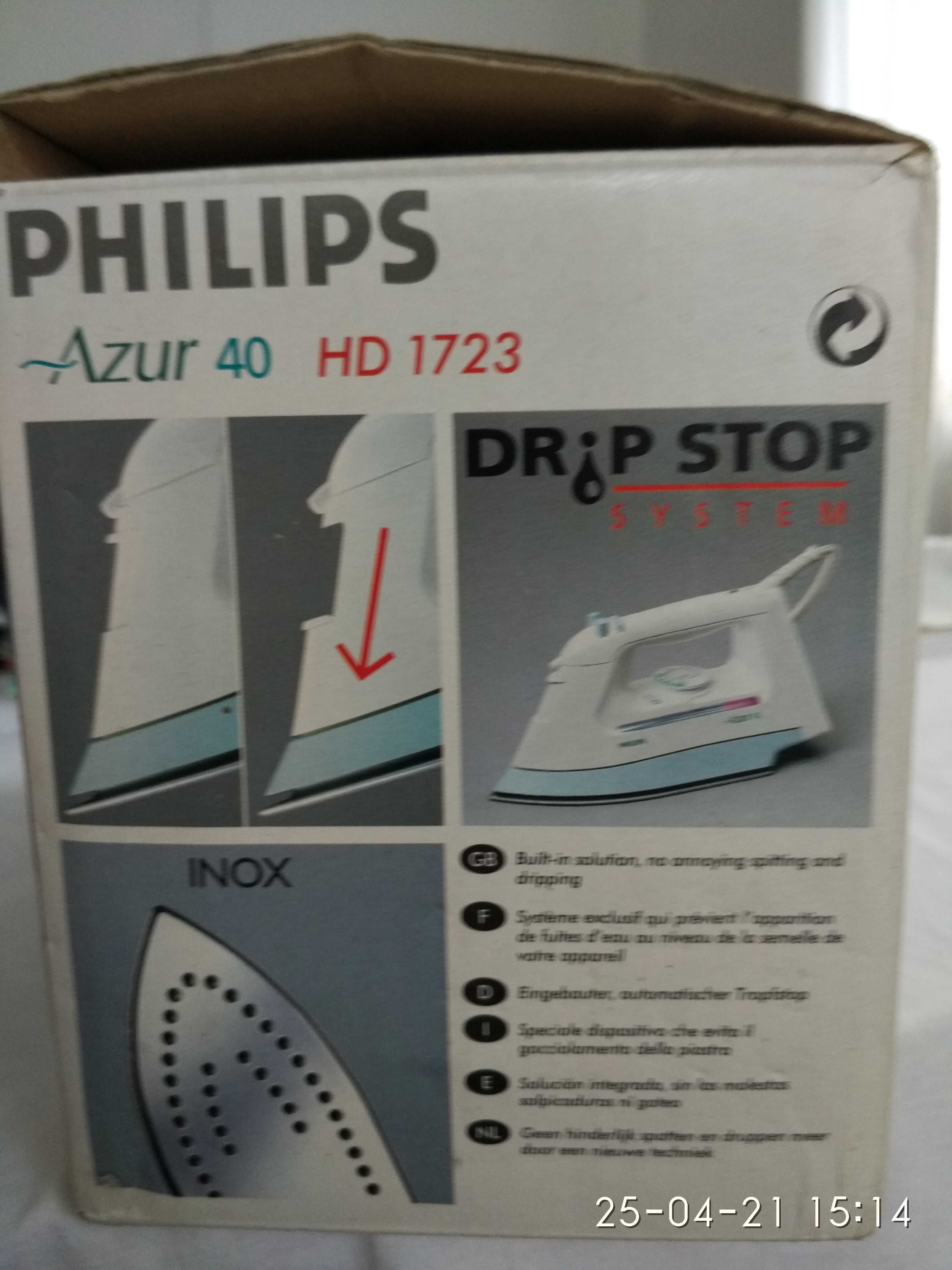 Oportunidade - Ferro Engomar Philips Azur 40 HD 1723