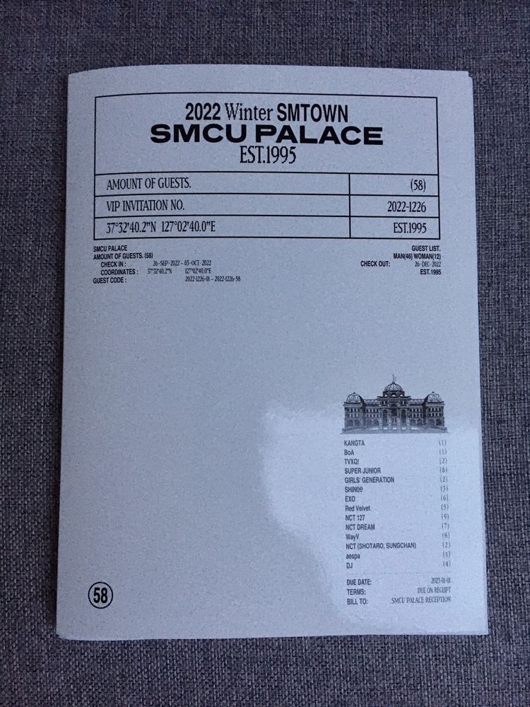 smtown smcu palace portrait book id album