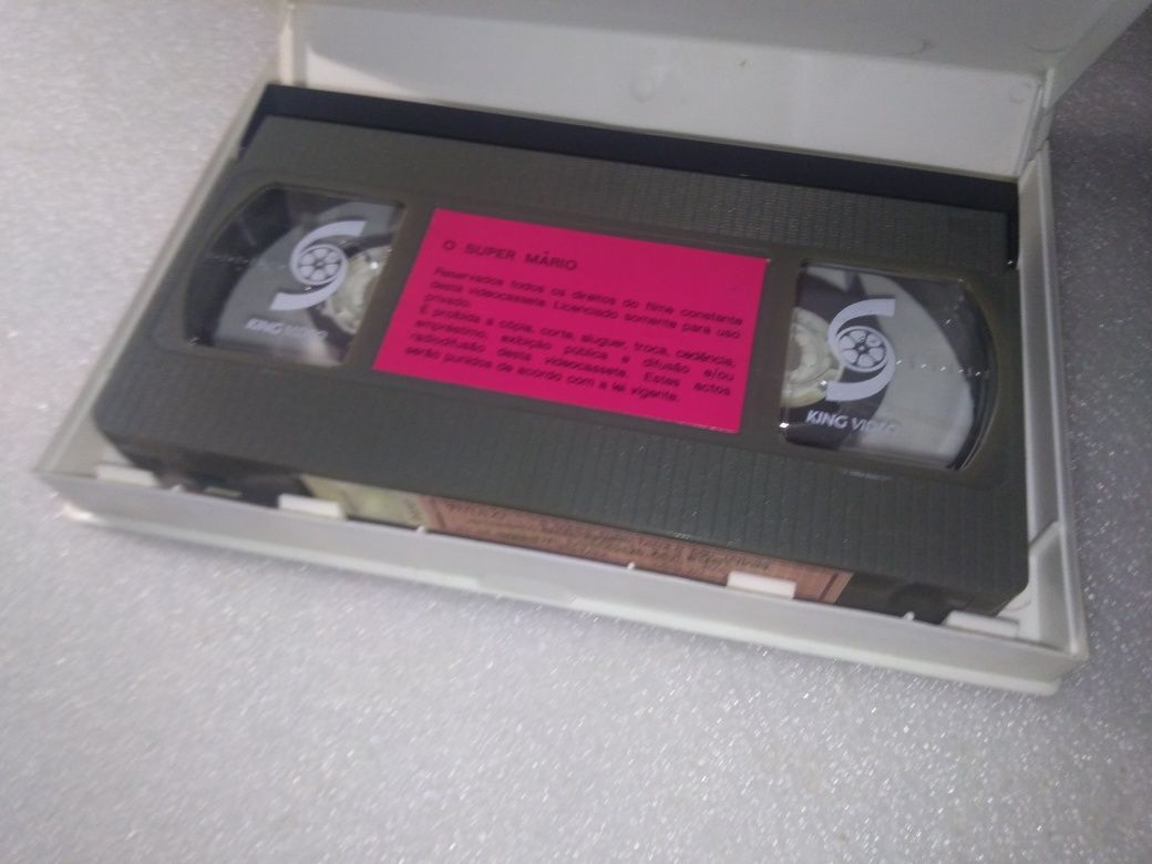 Antiga cassete VHS Super Mário  - Raro