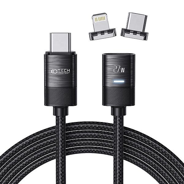 Kabel Tech-Protect UltraBoost magnetyczny 2w1 Usb-c - Lightning / Usb-