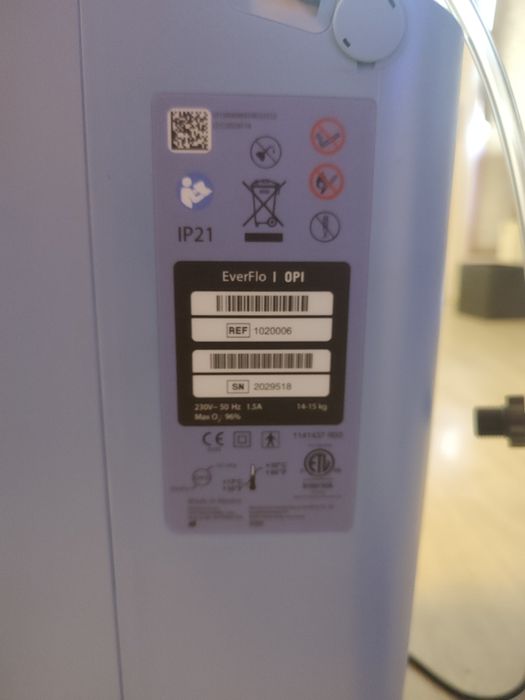 Koncentrator Tlenu PHILIPS IP21 (EVER FLOW OPI) UŻYCIE tylko 4h !