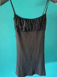 Sukienka dopasowana 36 obcisła mała czarna na ramiączkach