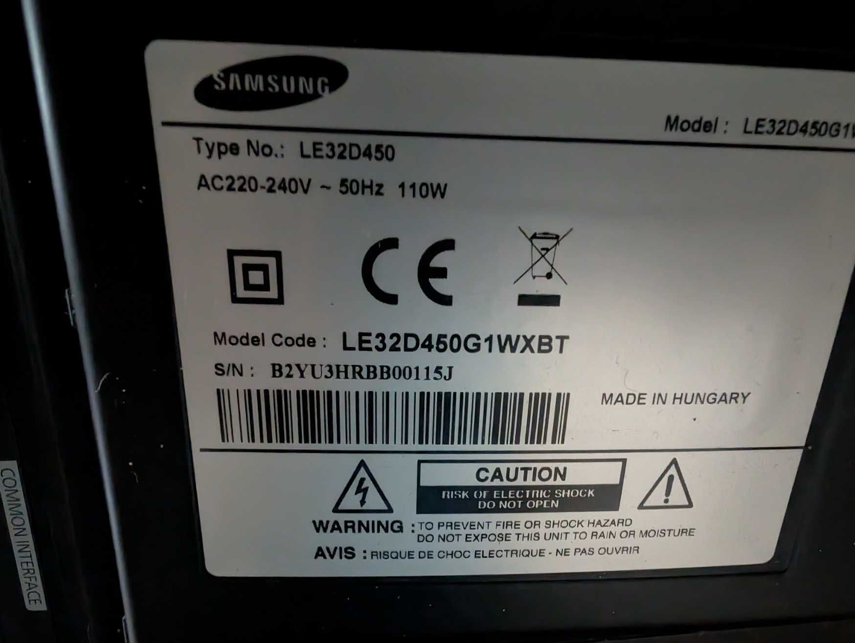 Telewizor Samsung 32" LE32D450 LCD