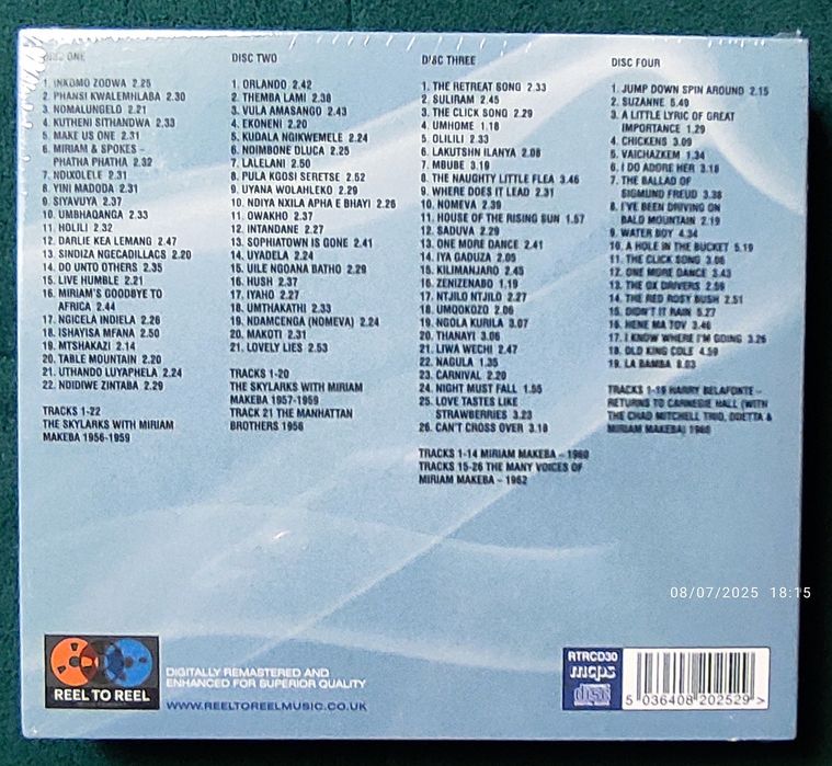 Miriam Makeba - 56-62 4CD