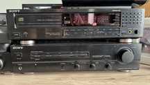Wieża Sony + gramofon + kolumny.