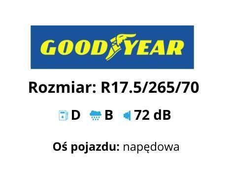 265/70R17.5 Opona ciężarowa Goodyear KMAX D Napędowa