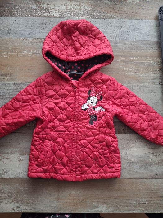 Myszka Minnie, kurtka z ociepleniem r.104 stan bdb