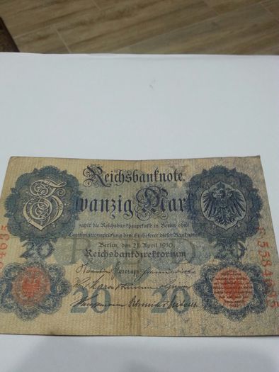 Banknot 20 marek 1910