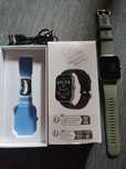 Smartwatch dla mężczyzn i kobiet, ekran 5,11 cm, zielony pasek