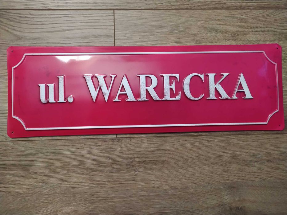 Metalowa tablica reklamowa