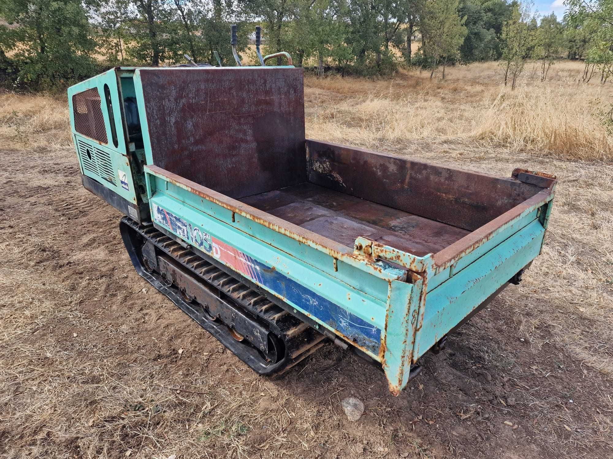 Mini Dumper de lagartas basculante Hanix RT105D a gasóleo - Japonês