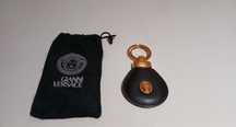 Porta-chaves Gianni Versace preto e dourado novo