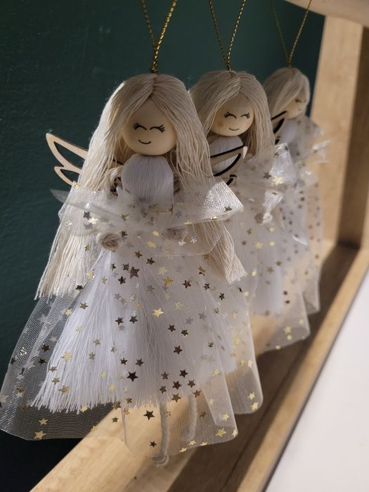 Aniołek anioł zawieszka na choinkę