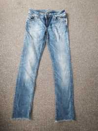 Spodnie spodenki legginsy jeansowe damskie H&M Skinny low weist W26 L3