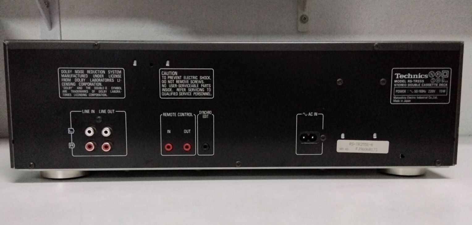 TECHNICS deck cassettes RS-TR255