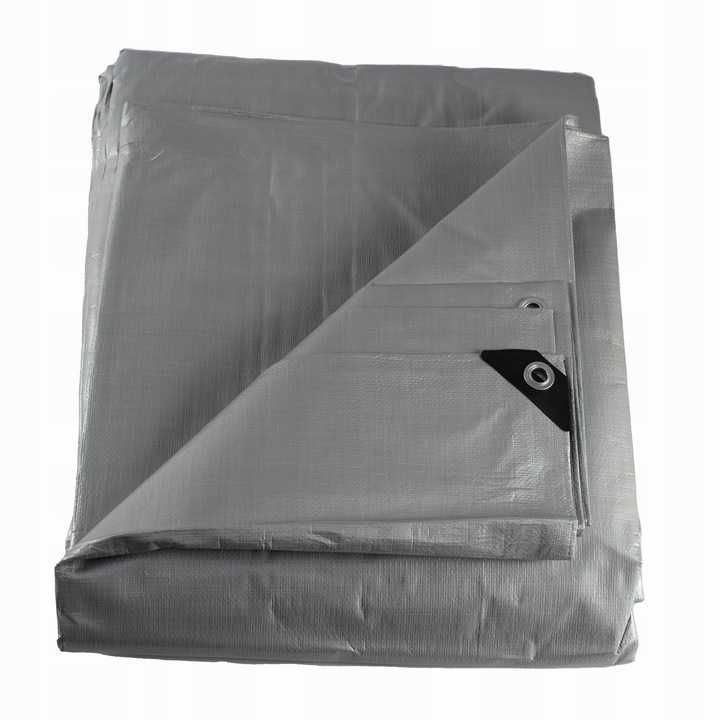 Plandeka Srebrna 4x5m super mocna 5 x 4 m 160g UV