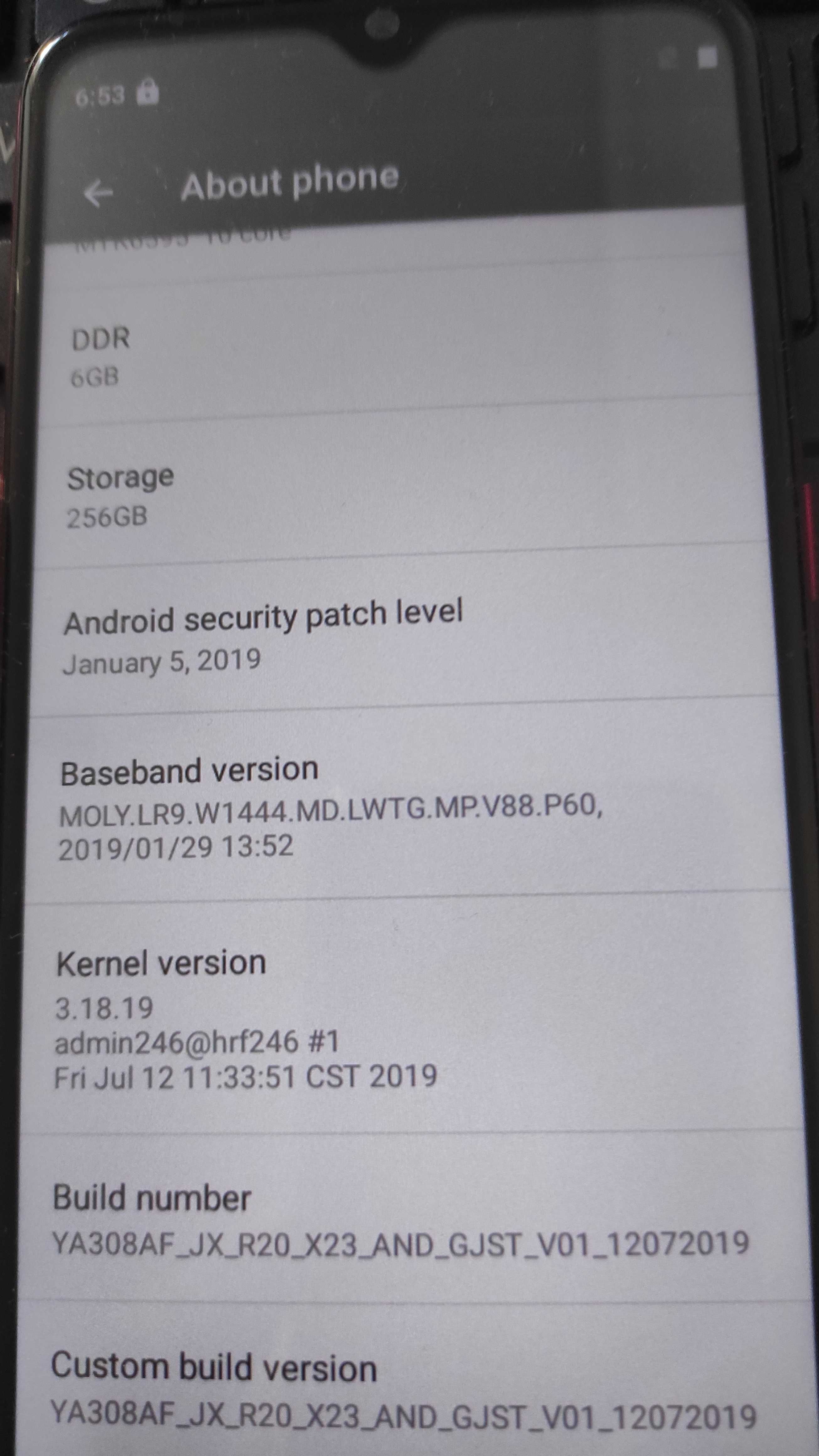 Smartfon X23 polskie menu