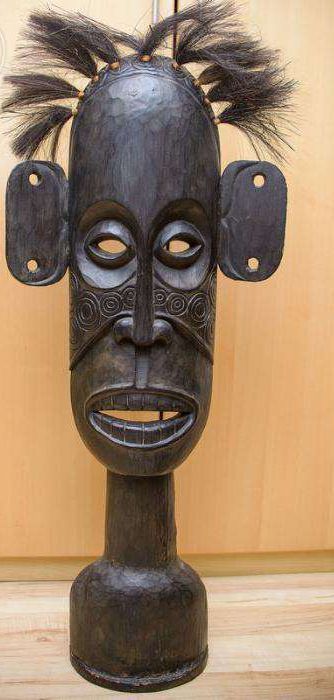 Duża Rzeźba Maska Afrykańska Afryka rękodzieło Drewno Drewniana