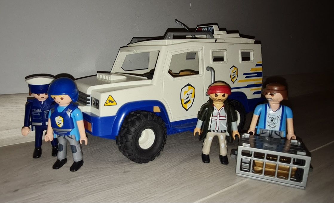 Figurki zestaw kolekcja Playmobil transporter policyjny