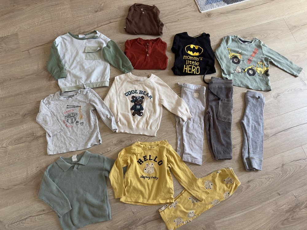 Ubranka chłopięce 80 sztuk 80 86 92 sinsay smyk h&m