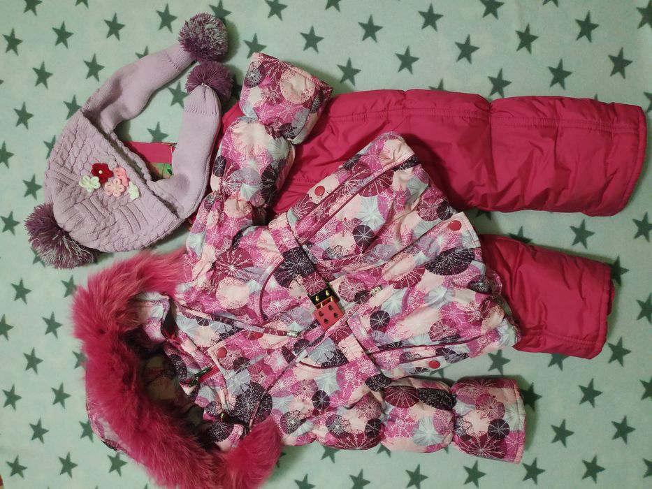 Зимний комбинезон-шапка в подарок