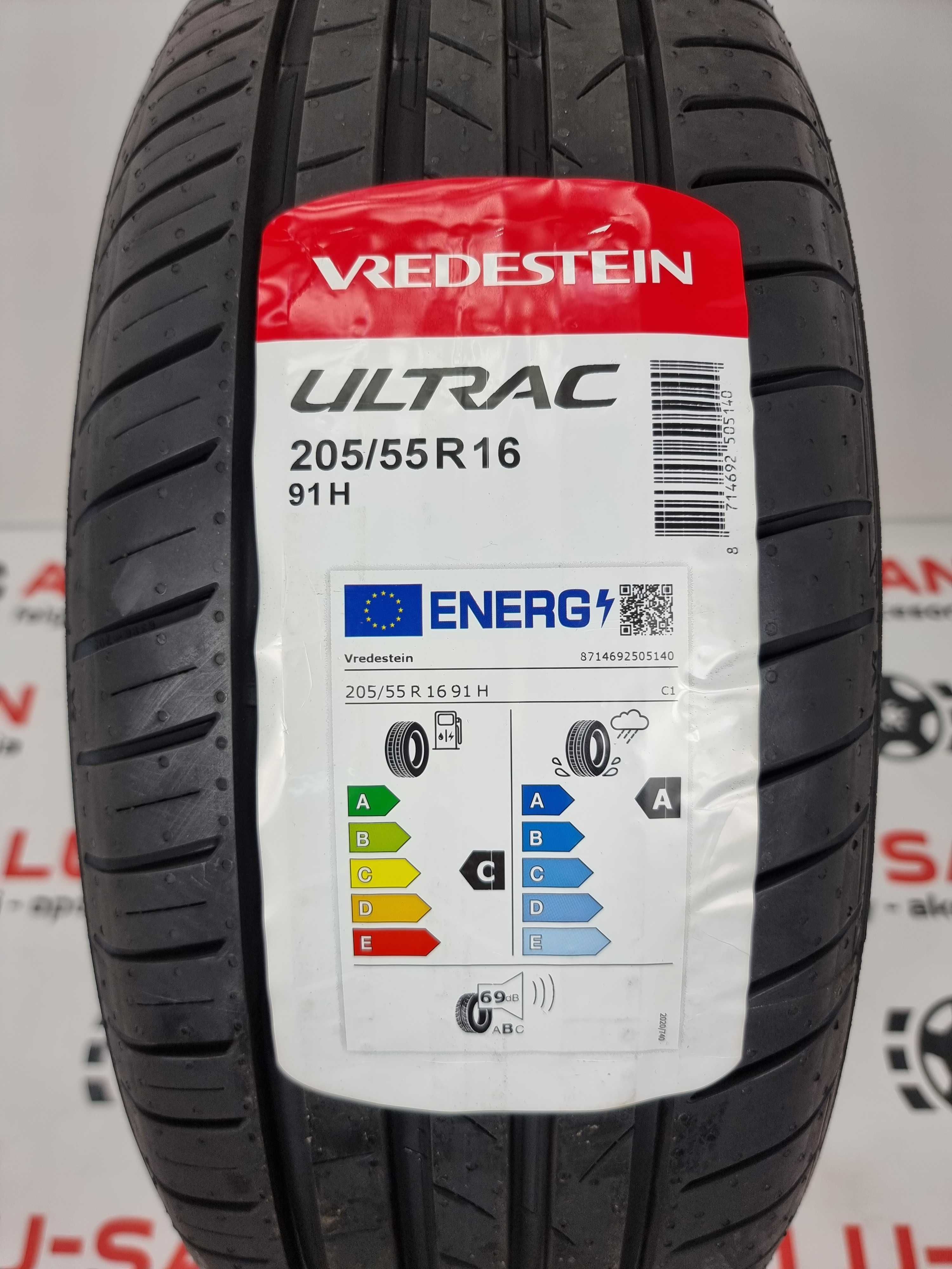 NOWE letnie OPONY 205/55R16 - Vredestein ULTRAC - Montaż GRATIS