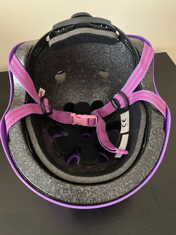 Новий Захисний шолом самокат Шлем Micro Floral Dot Purple 48-53 см