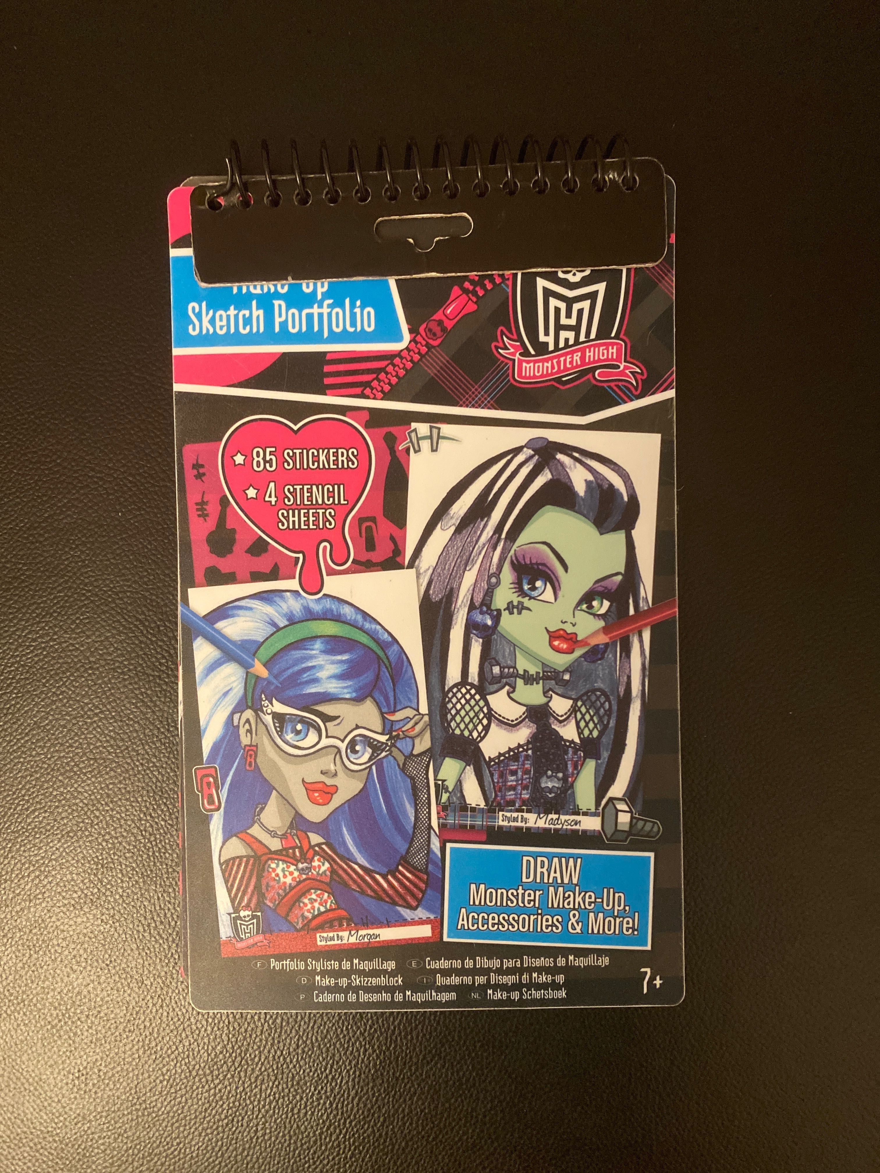 Sprzedam Tim Toys Monster High Make-Up Sketch portfolio Szkicownik